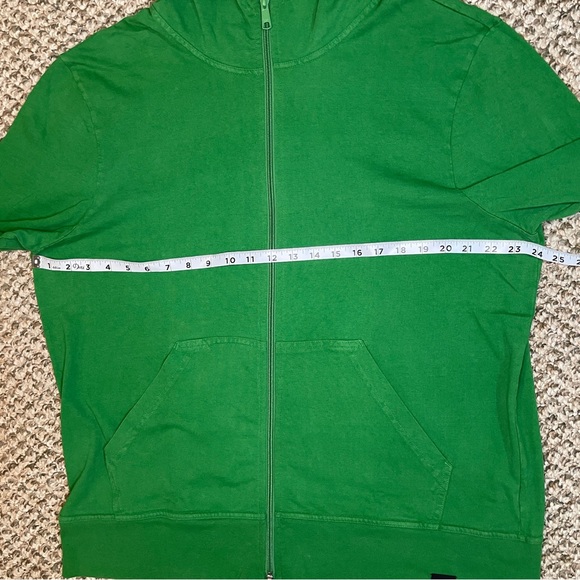 American Giant Lightweight Long Sleeve Full Zip Hoodie - Green - Picture 8 of 13